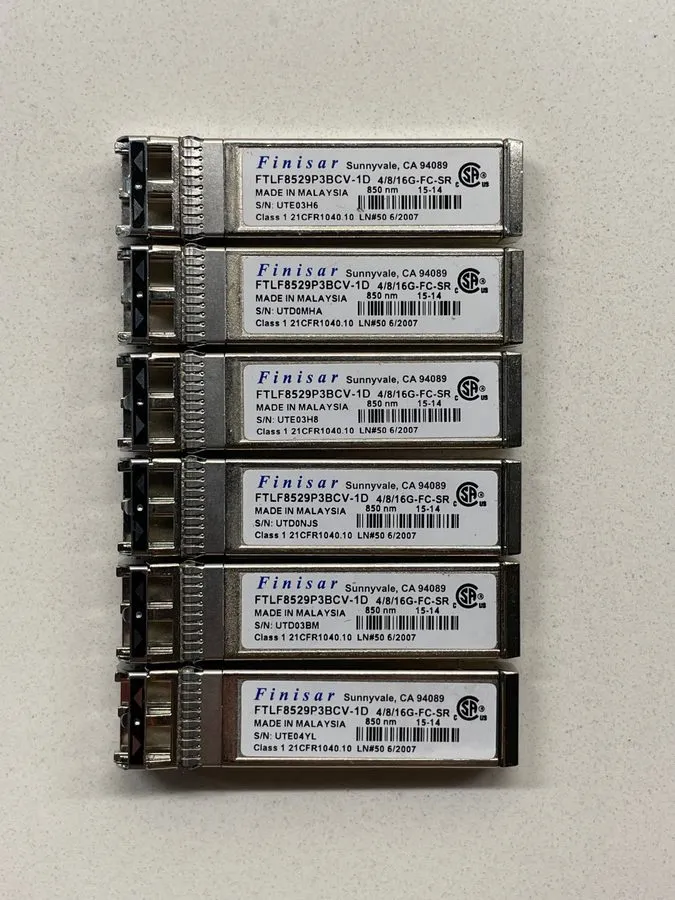 Трансивер (6x) Finisar FTLF8529P3BCV-1D 16Gbps Fibre Channel Transceiver 850nm M