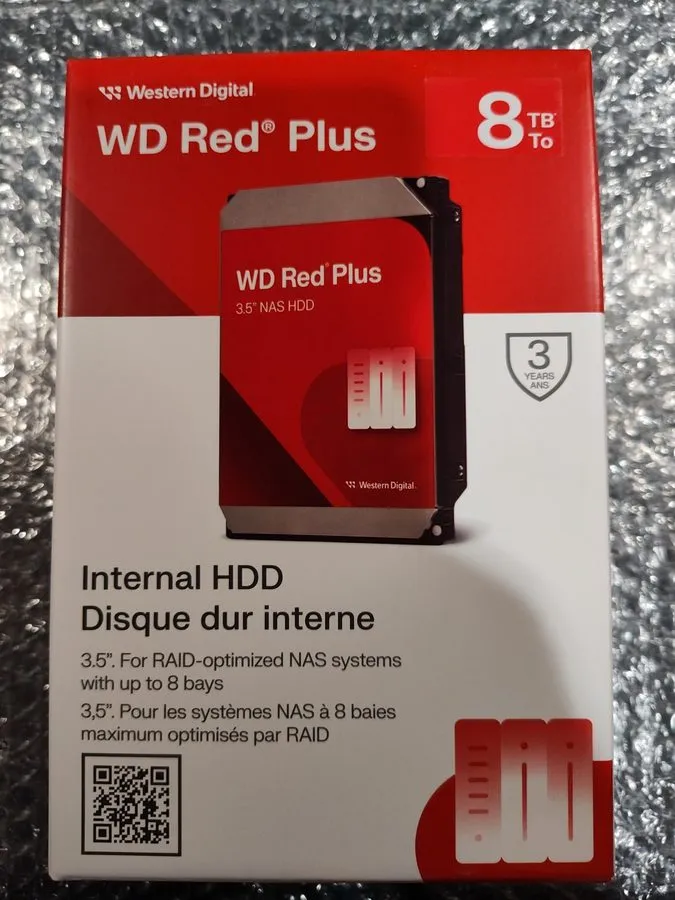 Жёсткий диск Western Digital WD 8TB Red Plus NAS SATA HDD Internal HDD WD80EFPX