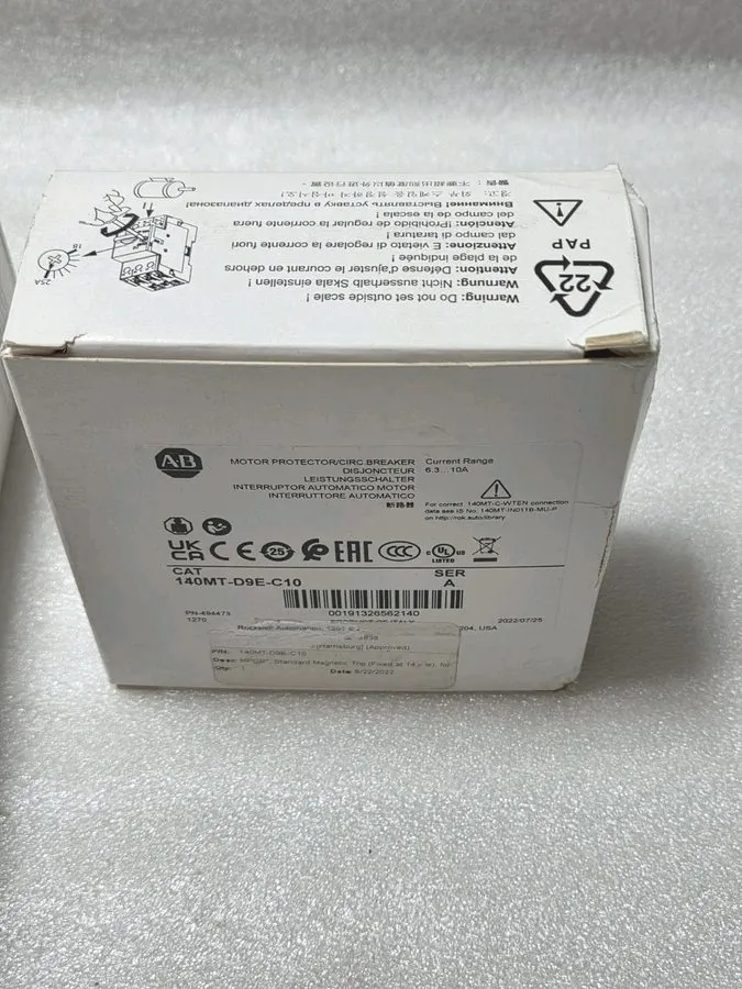 Автоматический выключатель Allen Bradley 140MT-D9E-C10 Motor Protection Circuit 