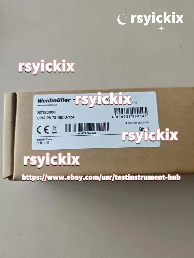 Модуль ввода-вывода Weidmuller Remote IO Module UR67-PN-78-16DIO-12-P 3076250000 — фото лота 1