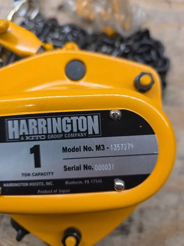 Таль HARRINGTON CB010-10 Manual Chain Hoist,10 ft.Lift 45NV06