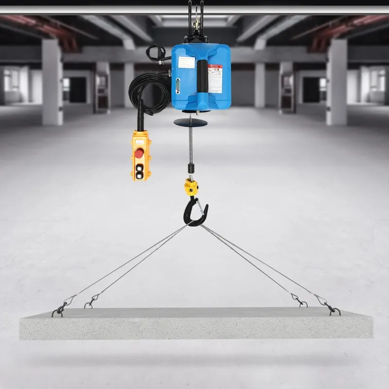 Таль Electric Hoist Overhead Crane Lift Towing Wireless Winch & Remote 500kg/110 — фото лота 1