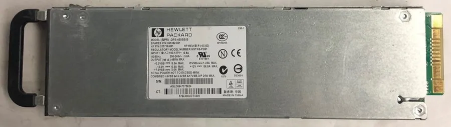 Блок питания HP ProLiant DL360 G4 Server DPS-460BB B 460W Power Supply- 361392-0