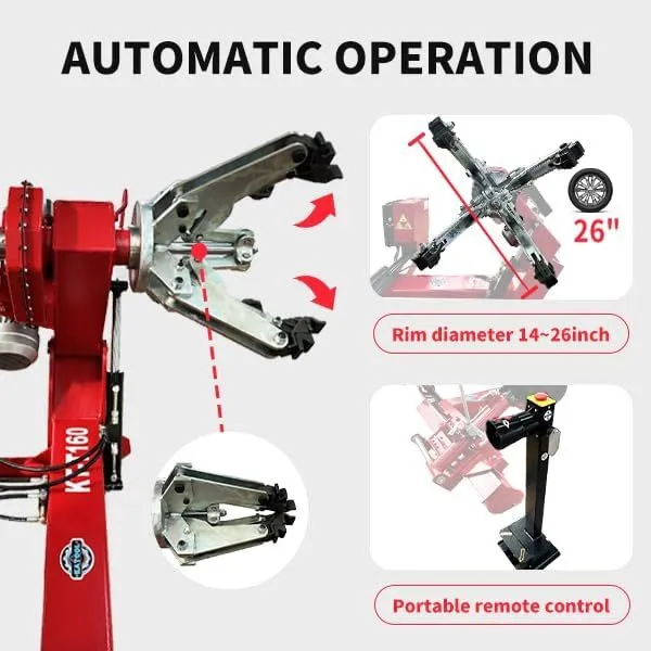 Шиномонтажный станок Tire Changer Machine Truck Tire Changer Heavy Duty Garage e — фото лота 2
