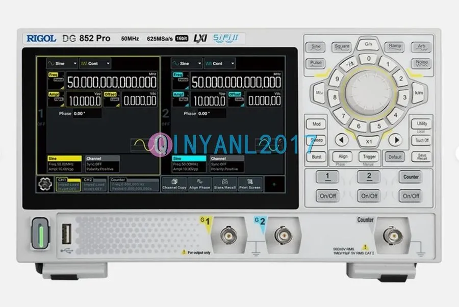 Генератор сигналов 7'' Touch Screen RIGOL DG852 Pro 50MHz Dual Channel Arbitrary