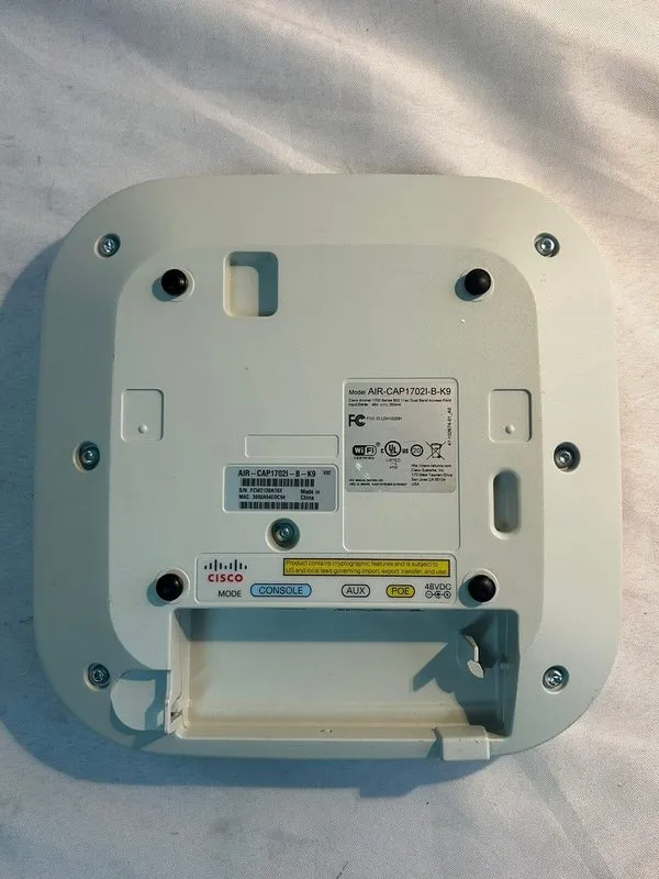 Точка доступа Wi-Fi CISCO Aironet AIR-CAP1702I-B-K9 Dual Radio Wireless Access P — фото лота 2