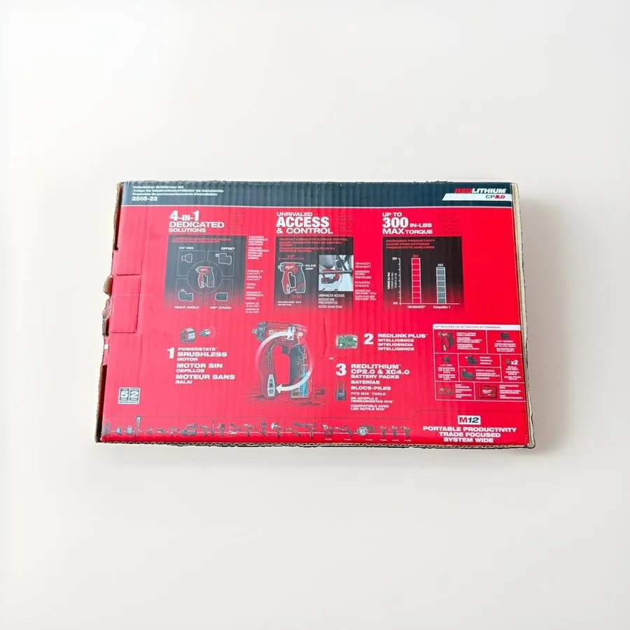 Режущий инструмент Milwaukee M12 2505-22 Fuel Cordless Drill Set Red