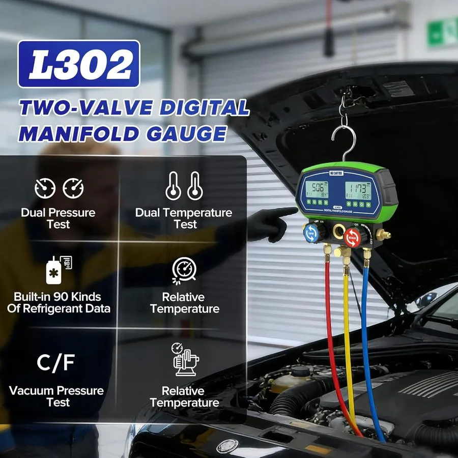 Манометрический коллектор Imperial 2-Valve HVAC Refrigerant Manifold Gauge Set w