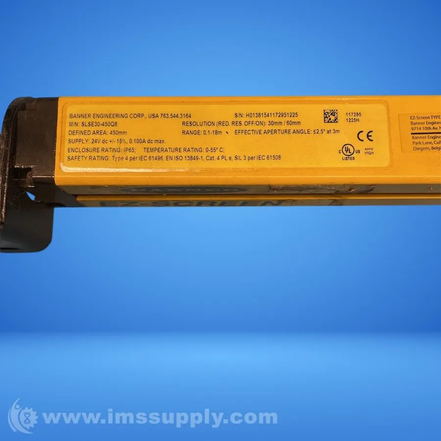 Световая завеса Banner Engineering EZ-Screen Safety Light Curtain SLSE30-450Q8