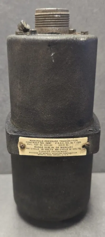 Датчик давления Bendix Pioneer Aviation Manifold Pressure Transmitter Part # 425 — фото лота 1