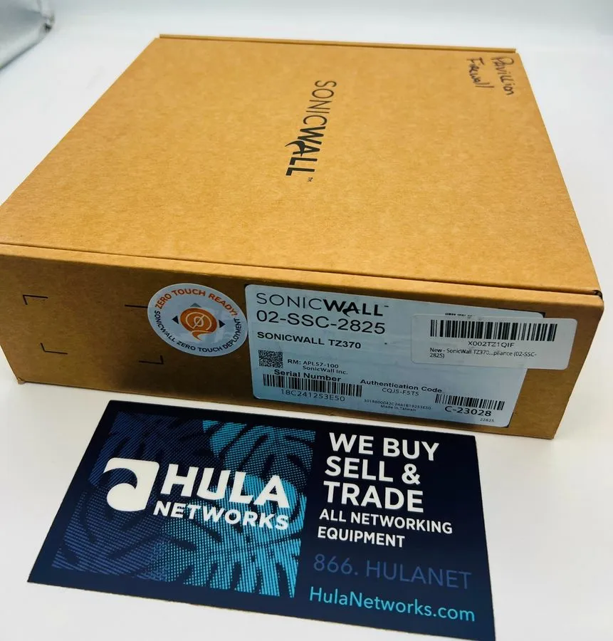 Межсетевой экран SonicWall 02-SSC-2825 TZ370 Network Security/Firewall Appliance