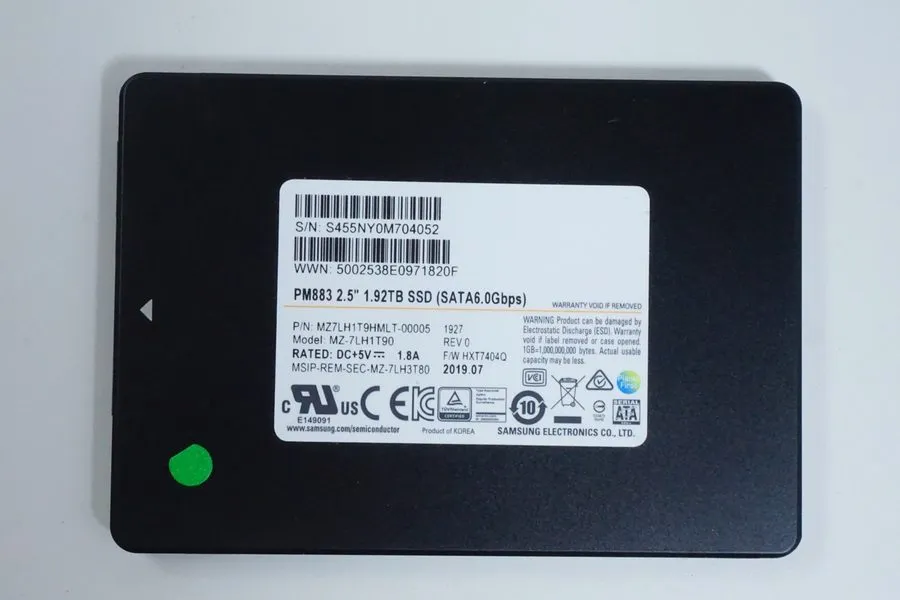 SSD-накопитель MZ7LH1T9HMLT-00005 Samsung PM883 1.92TB SATA 6Gbps RI 2.5" SSD MZ