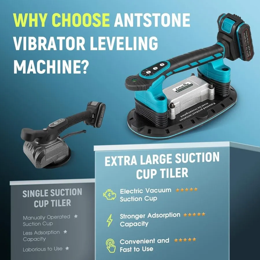 Вакуумная присоска Tile Vibration Tool 283mm Suction Cup 882lbs/400kg, Handheld  — фото лота 2