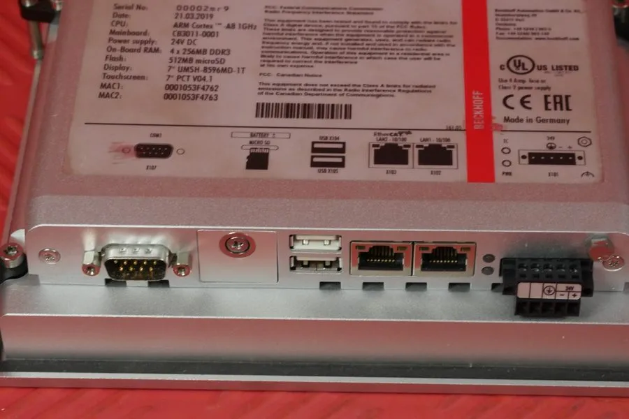 IIoT-устройство Beckhoff CP2607-0000 Multitouch Control Panel Available Now — фото лота 2