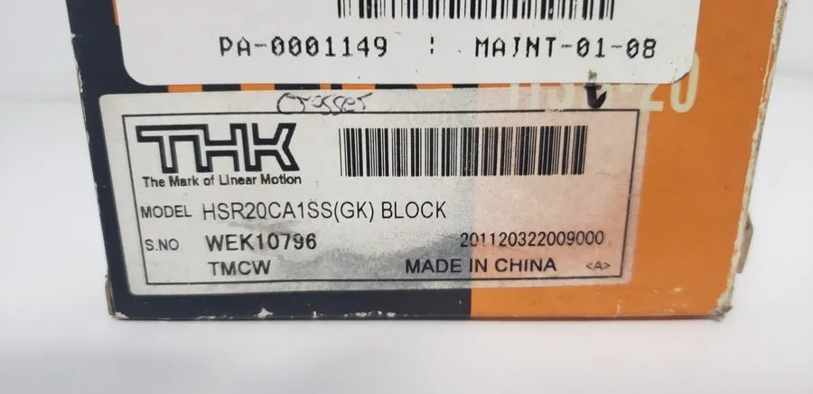 Линейная направляющая THK HSR20CA1SS LINEAR BEARING BLOCK