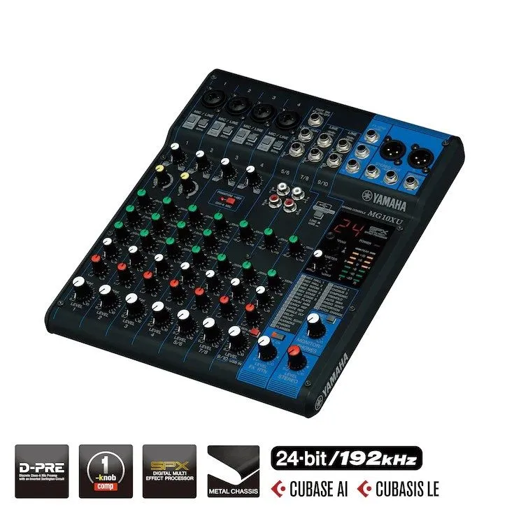 Микшерный пульт YAMAHA MG10XU Analog Mixing Console Audio Interface Mixer Effect