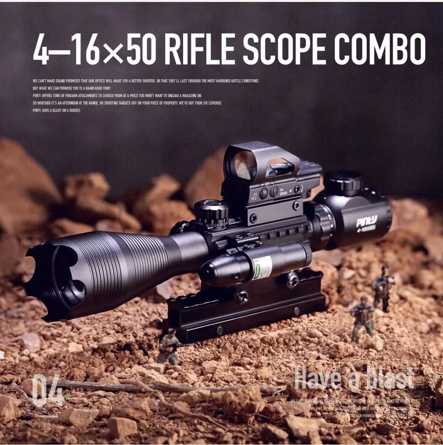 Оптико-электронная система 4-16x50 AO Hunting Rifle Scope Dual Illuminated Range — фото лота 4