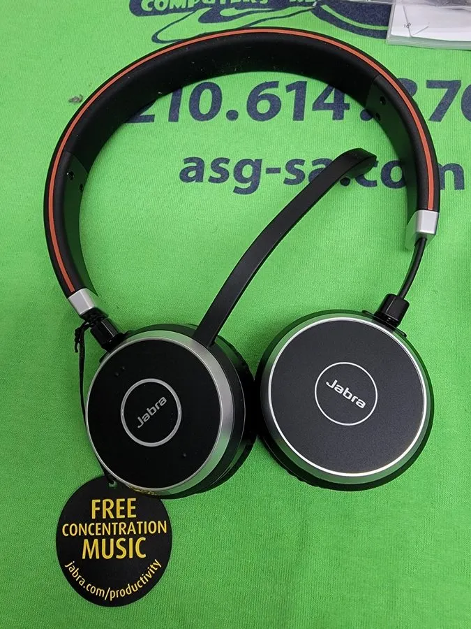 Jabra Evolve 65 Stereo Bluetooth Headset Bundle Black (HSC018W)