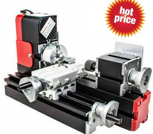 Оборудование ЧПУ Miniature Multifunction Metal Motorized Mini Lathe Machine DIY 