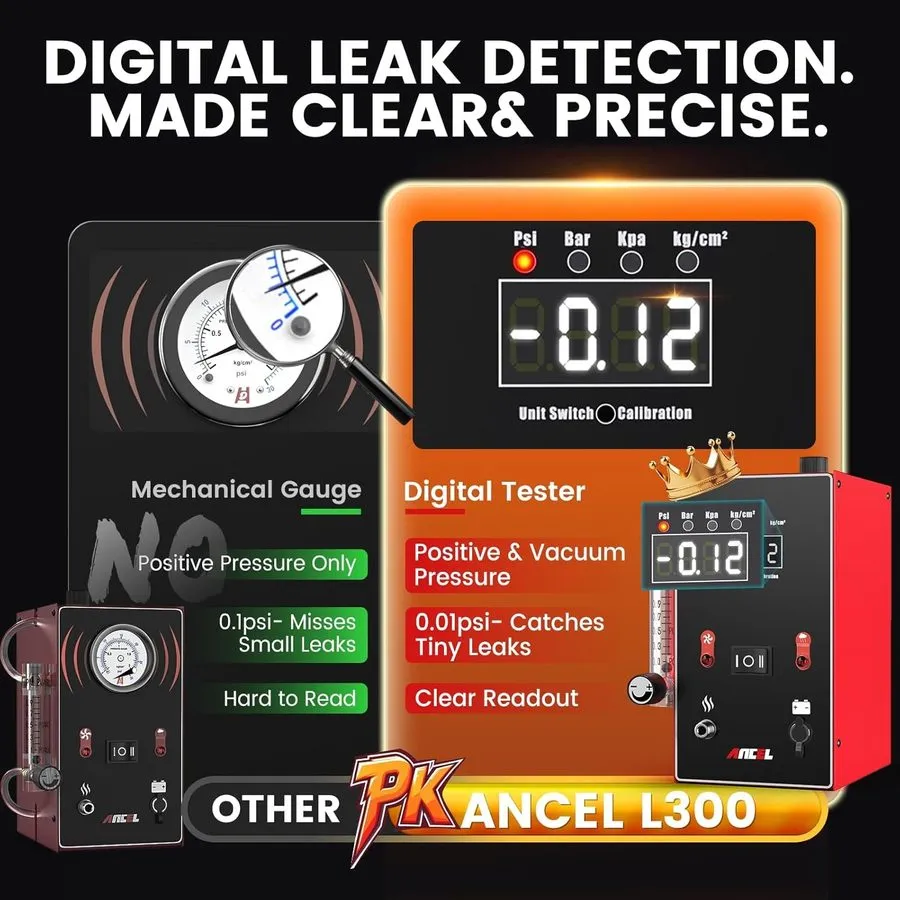 Автосервисное оборудование ANCEL L300 Automotive Smoke Machine Vacuum Leak Detec — фото лота 2