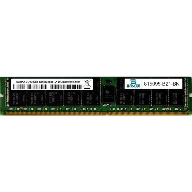 Модуль памяти 815098-B21 HP Compatible 16GB PC4-21300 DDR4-2666Mhz 1Rx4 1.2v ECC