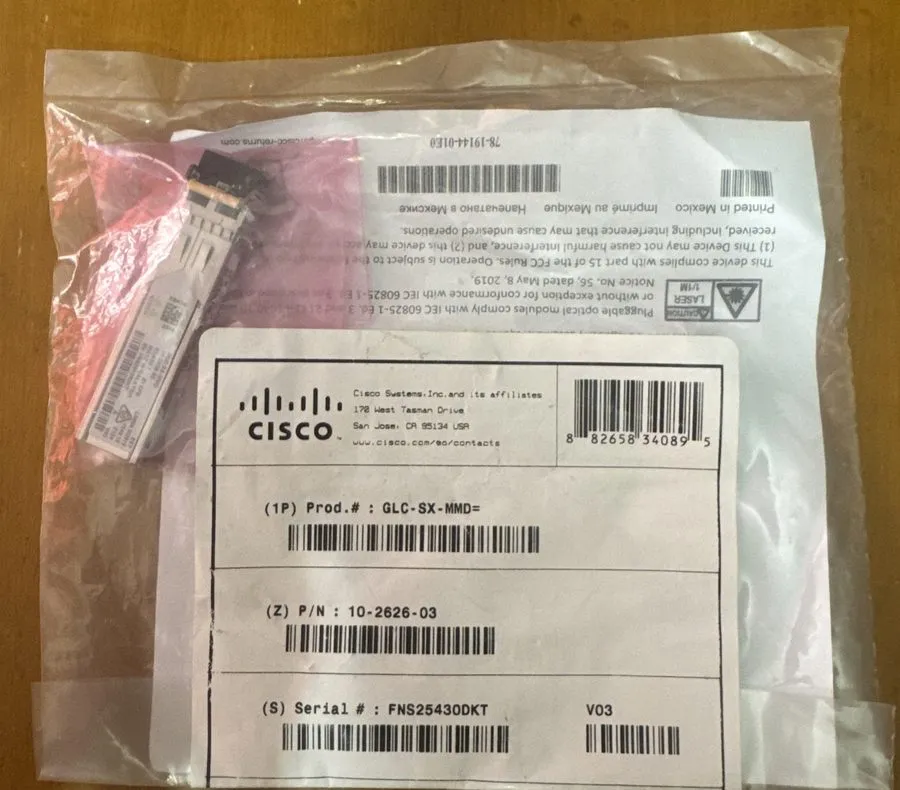 Трансивер Cisco GLC-SX-MMD 10-2626-03 SFP Transceiver Module W/ Hologram