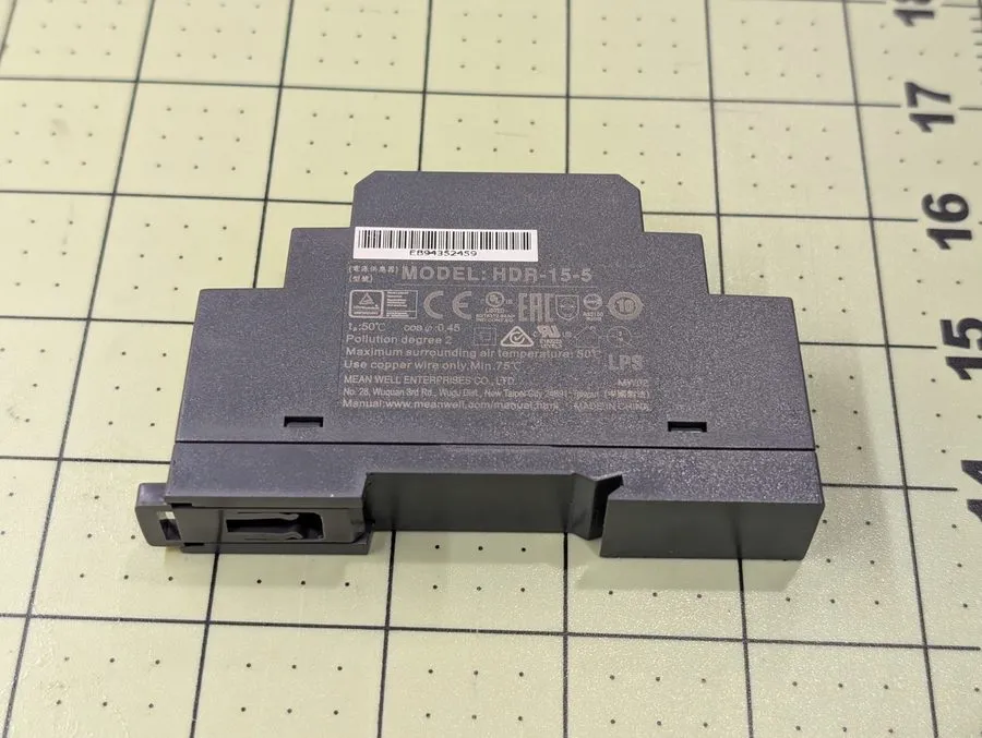 Блок питания Mean Well HDR-15-5 12W 5V 2,4A DIN RAIL power supply DIN-RAIL — фото лота 2