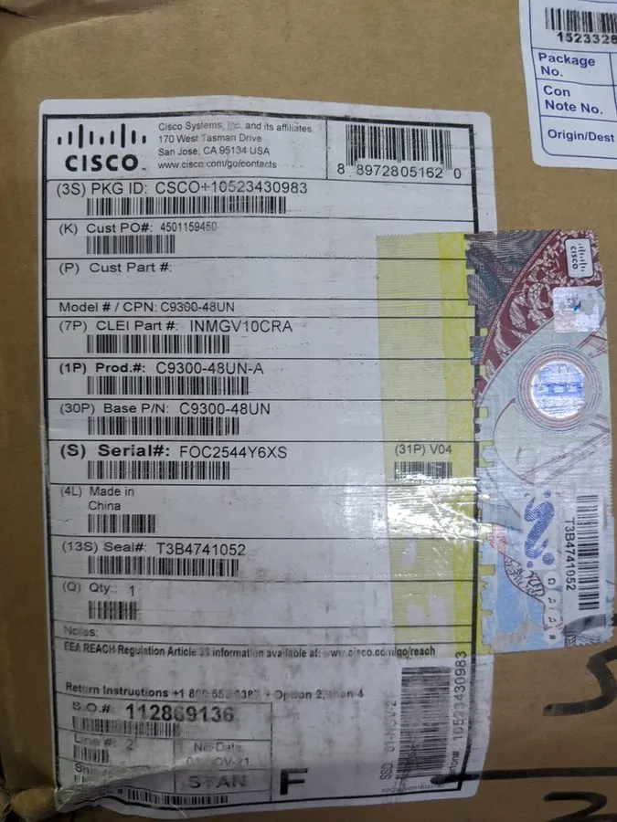 Коммутатор Cisco C9300-48UN-A with C9300-NM-8X with 2*PWR-C1-1100WAC-P