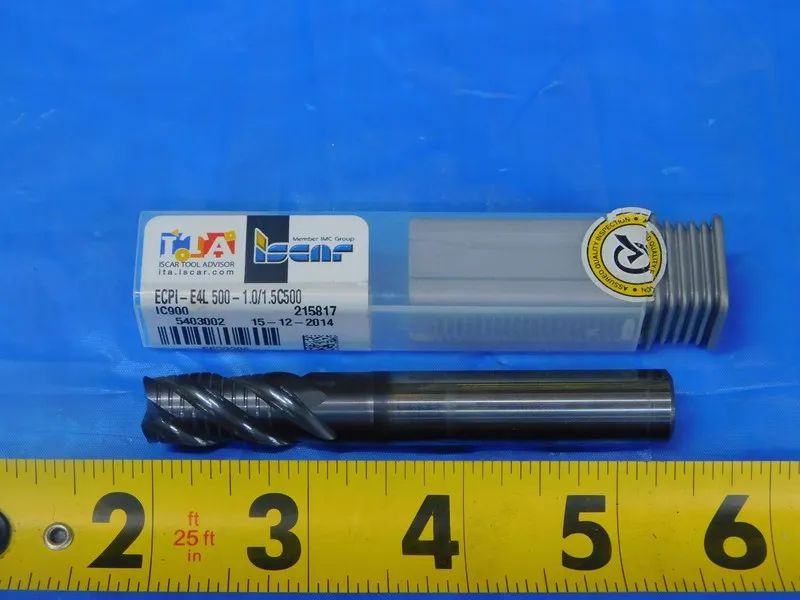Режущий инструмент 5/8” Iscar Carbide 4 Flute Rougher Finishing End Mill, ECPI-E