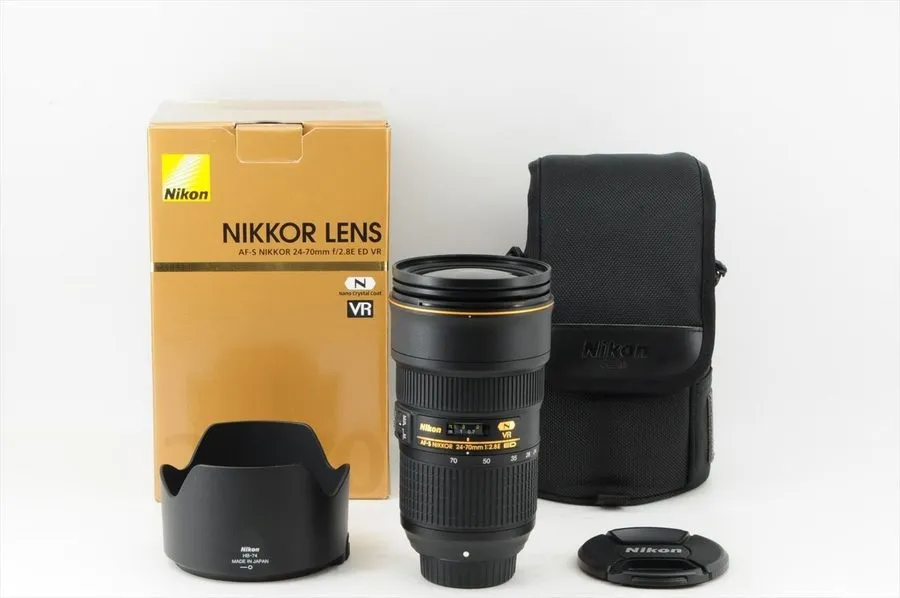 Объектив #Nikon NIKKOR AF-S 24-70mm F/2.8E ED VR Lens + pouch