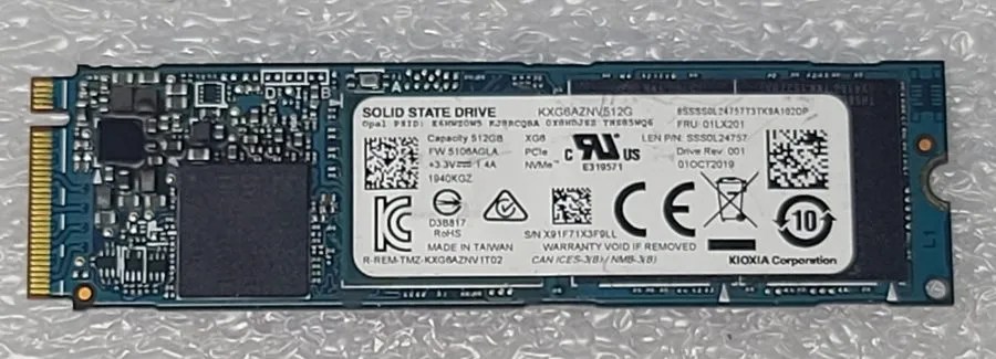 SSD-накопитель KIOXIA XG6 KXG6AZNV512G 512GB M.2 2280 NVMe Internal SSD Laptop/P