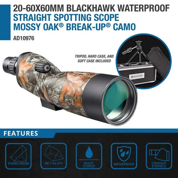 Оборудование видеонаблюдения Barska 20-60x60 Blackhawk Camo Waterproof Straight 