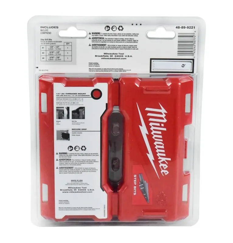Режущий инструмент Milwaukee 48-89-9221 Milwaukee Tool Step Drill Bit Set