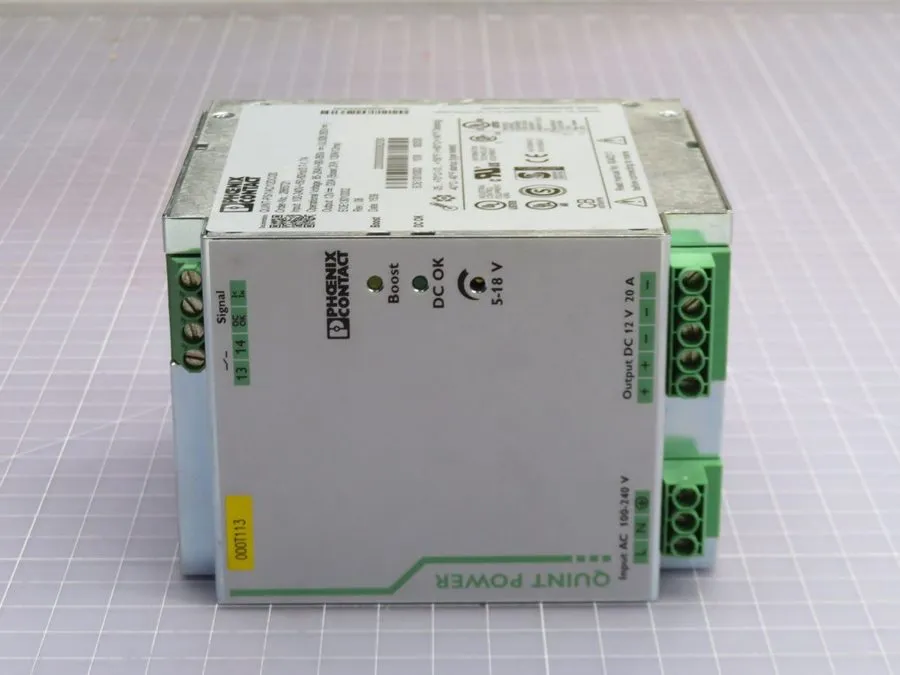 Блок питания 2866721 Quint-Ps/1AC/12DC/20 12VDC 20A Power Supply Unit