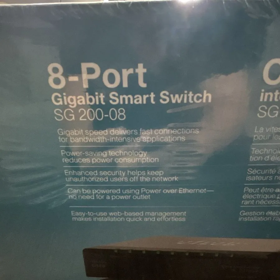 Коммутатор CISCO SMALL BUSINESS SG 200-08 GIGABIT SMART SWITCH W/POWER 8 PORT
