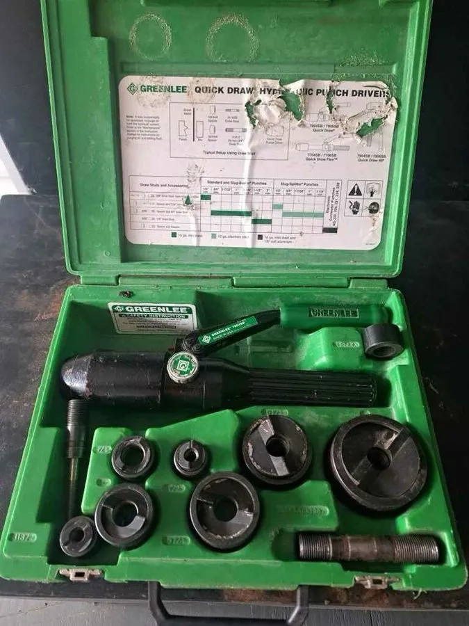 Электрооборудование GREENLEE 7806SB 7804SB Quick Draw Hydraulic Knockout *ALMOST
