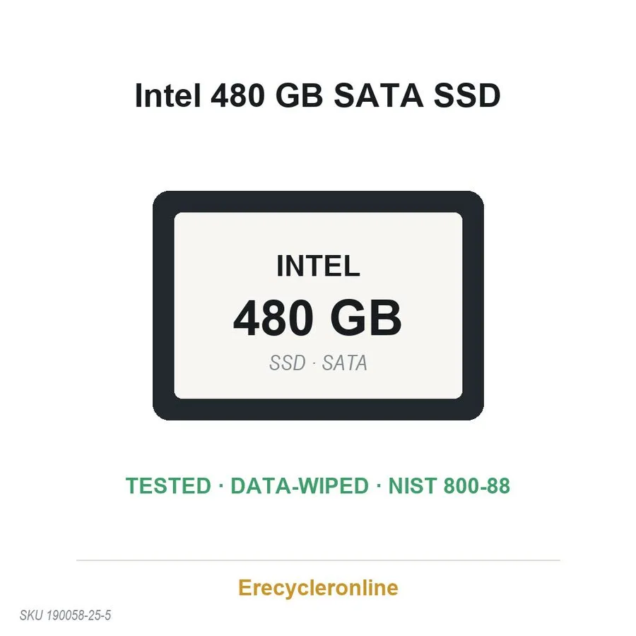 SSD-накопитель 480GB SATA III Intel DC S3520 SSDSC2BB480G7 3D NAND MLC SSD 2.5"