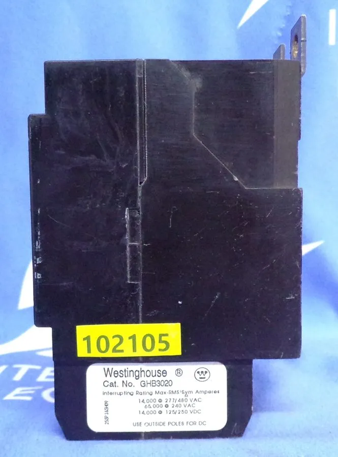 Автоматический выключатель WESTINGHOUSE CIRCUIT BREAKER GHB3020 20A 277/480V 3P