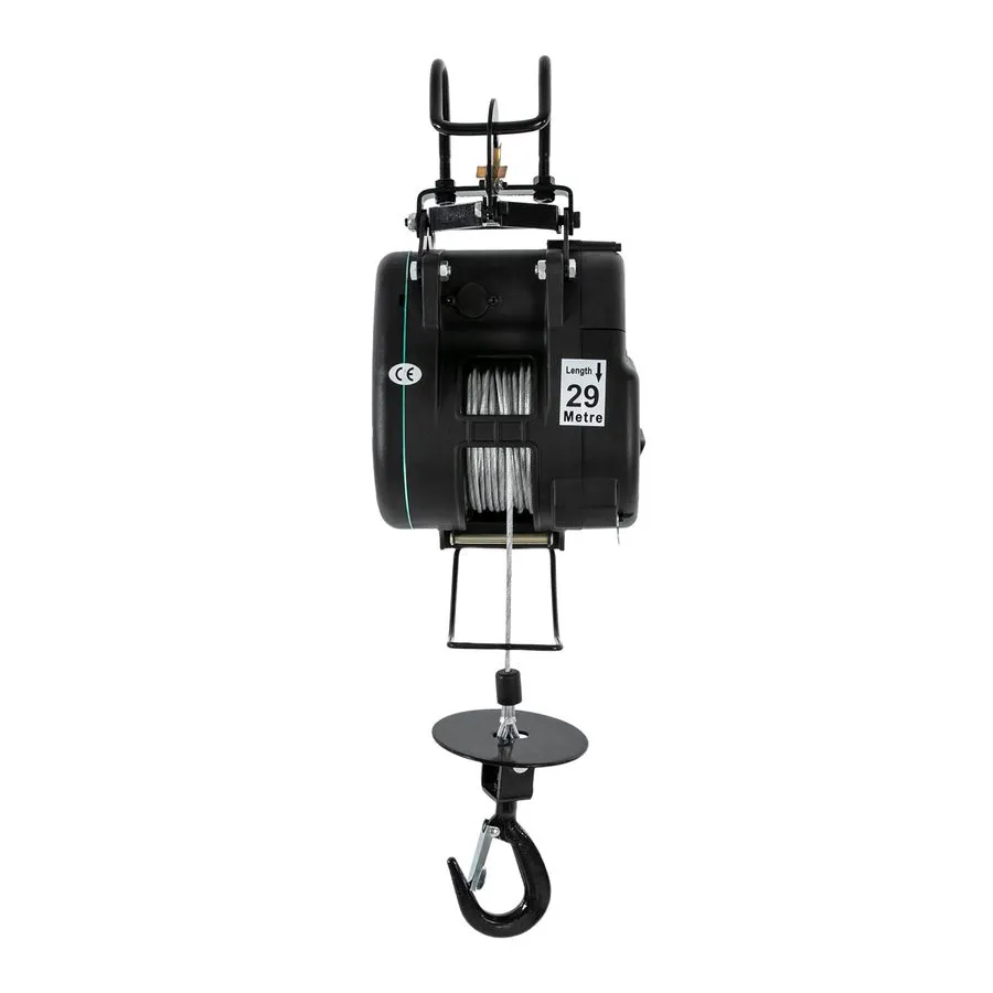 Таль Portable Electric Hoist Winch 500 kg/1102 lbs with 29 m/95.14ft Lifting Hei — фото лота 1