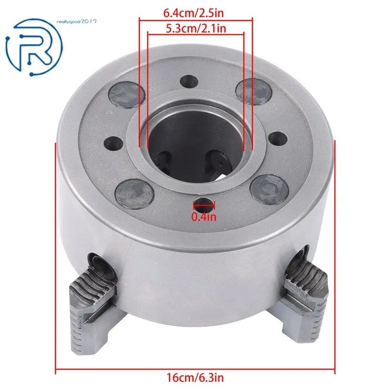 Режущий инструмент K72-160 4 Jaw Lathe Chuck 6.3 Inch Independent Reversible Jaw — фото лота 2