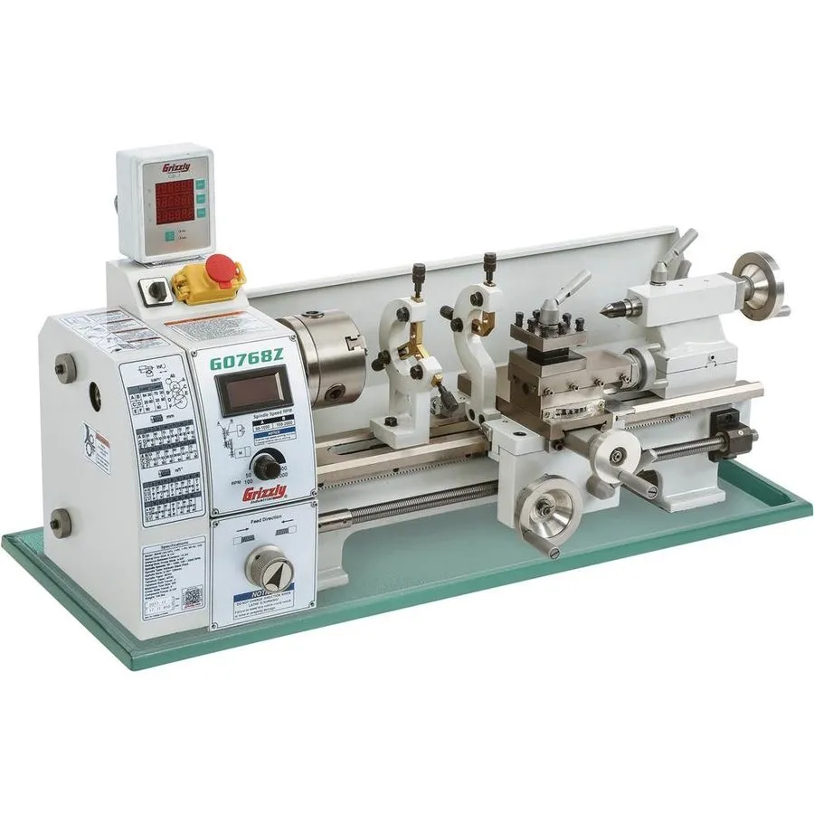 Оборудование ЧПУ G0768Z 8" x 16" Variable-Speed Benchtop Metal Lathe with DRO — фото лота 1