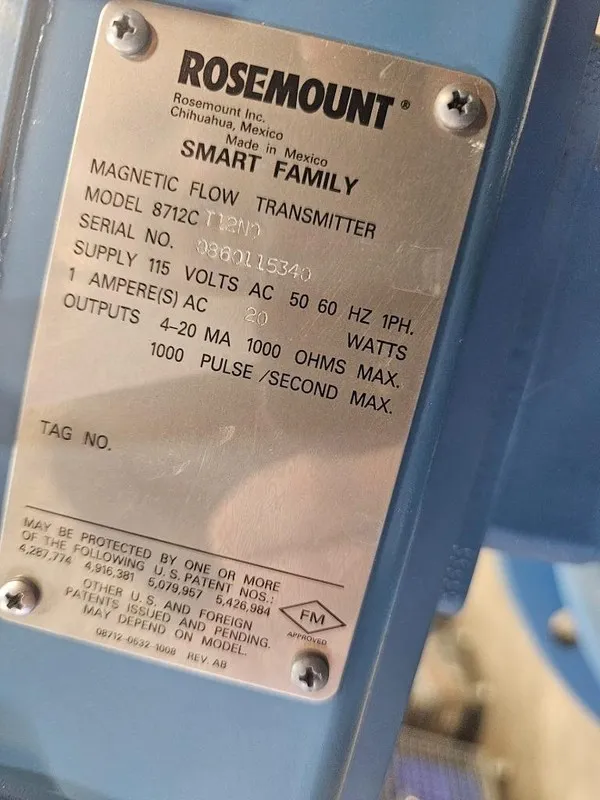 Расходомер Emerson Rosemount 8705FPA140S1W1B1N0 Flanged Magnetic Flow Meter DN35 — фото лота 2
