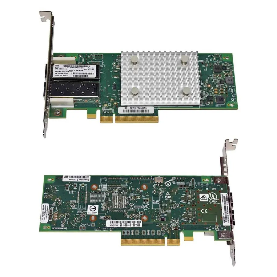 Контроллер HPE QLE2692-HP SN1100Q 16GB Dual 2-Port FC HBA 853011-001 w/ SFP Tran
