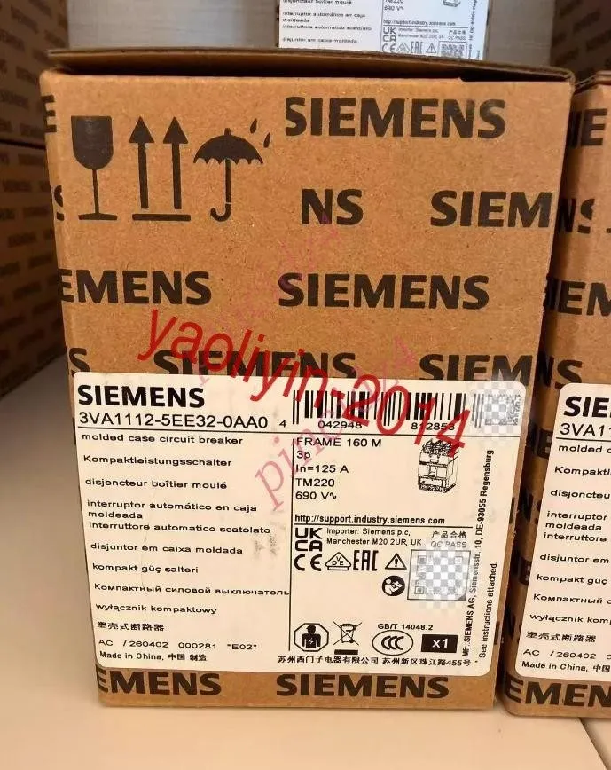 Автоматический выключатель Siemens 3VA1112-5EE32-0AA0 Circuit Breaker 125A