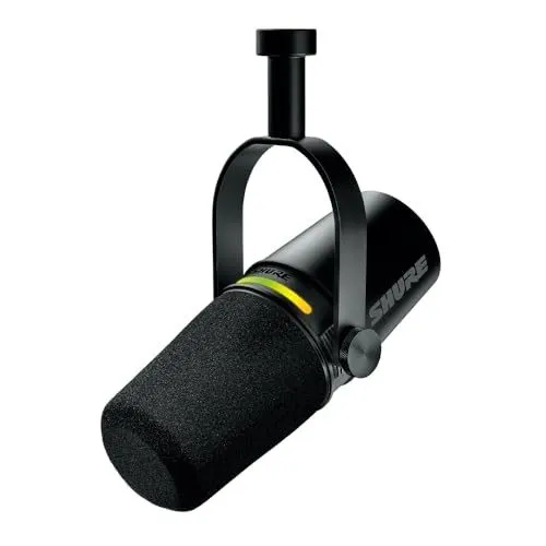 Микрофон Shure MV7+ Podcast Microphone, Black, MV7+-K: OBS Certified Dynamic Mic