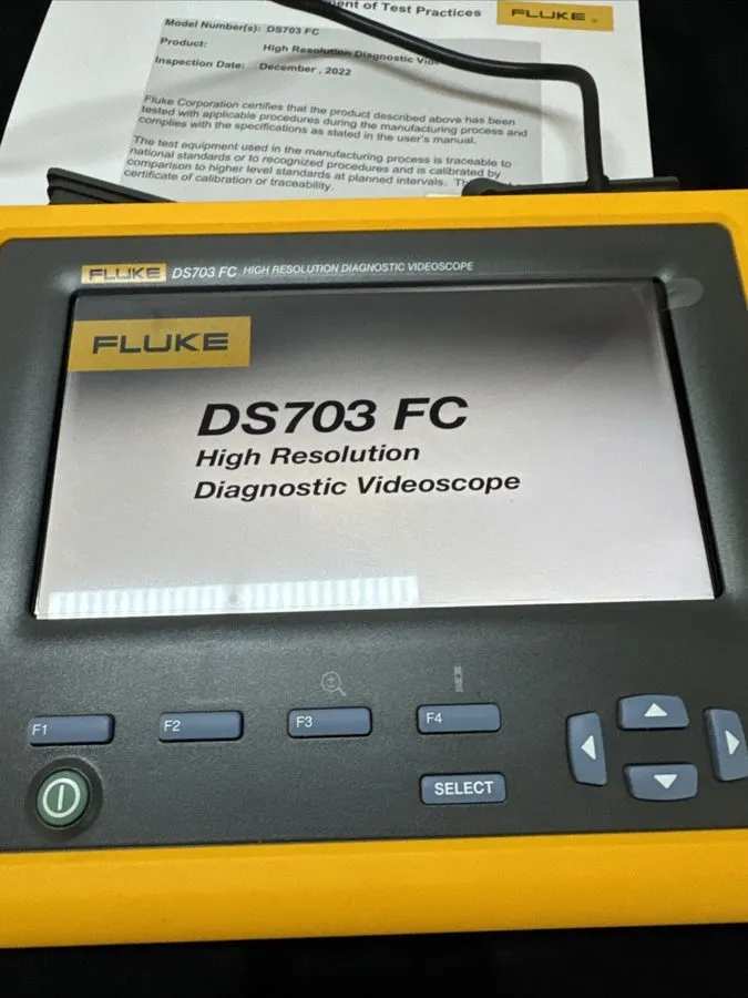 Видеоэндоскоп FLUKE DS703 FC High Resolution Diagnostic Videoscope Borescope — фото лота 1