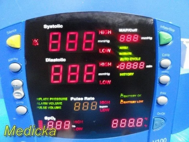 Монитор пациента GE Carescape V100 Vital Signs Monitor (V100-NBAA-AXAA-BX) W/ Le — фото лота 1