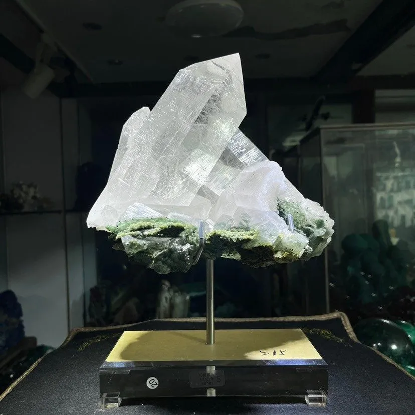 Лабораторный прибор 11.33LB TOP Natural Himalayan clear Quartz Cluster green Pha