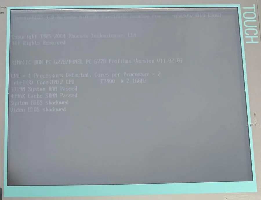 Промышленный компьютер Siemens Simatic Panel PC 677B (AC) 19" Touch / 6AV7875-0B