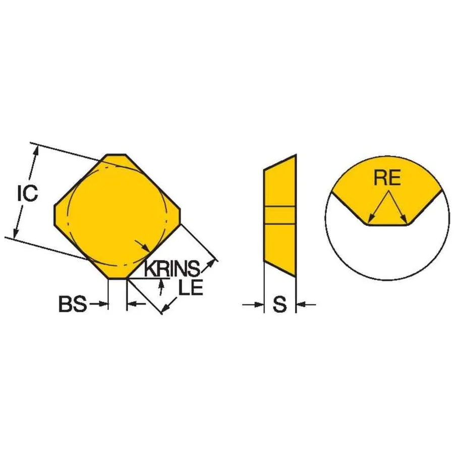 Режущий инструмент Sandvik Coromant SEKR1203 WM Grade 235 Carbide Milling Insert